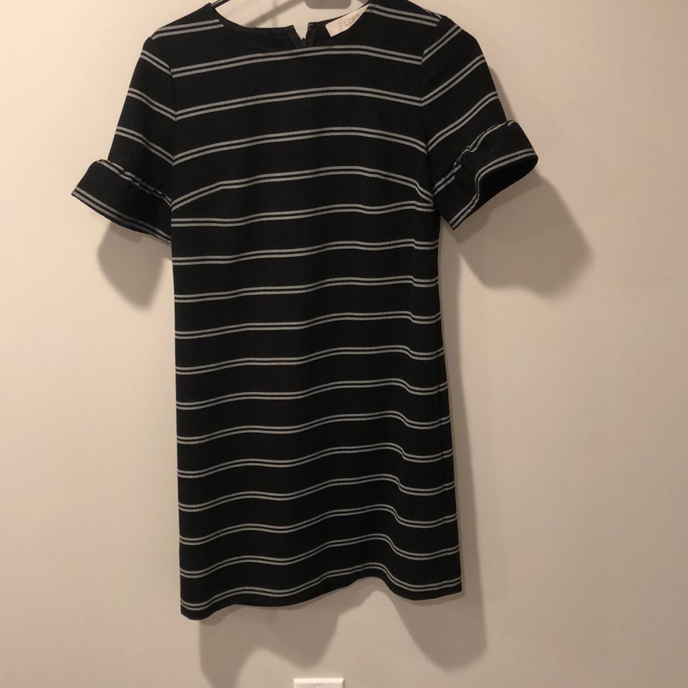 Loft peplum sleeve dress